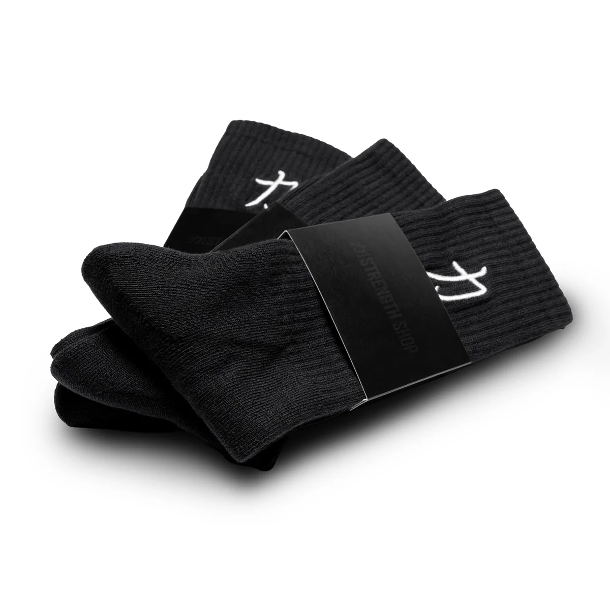 Crew Socks - Black - Image 5