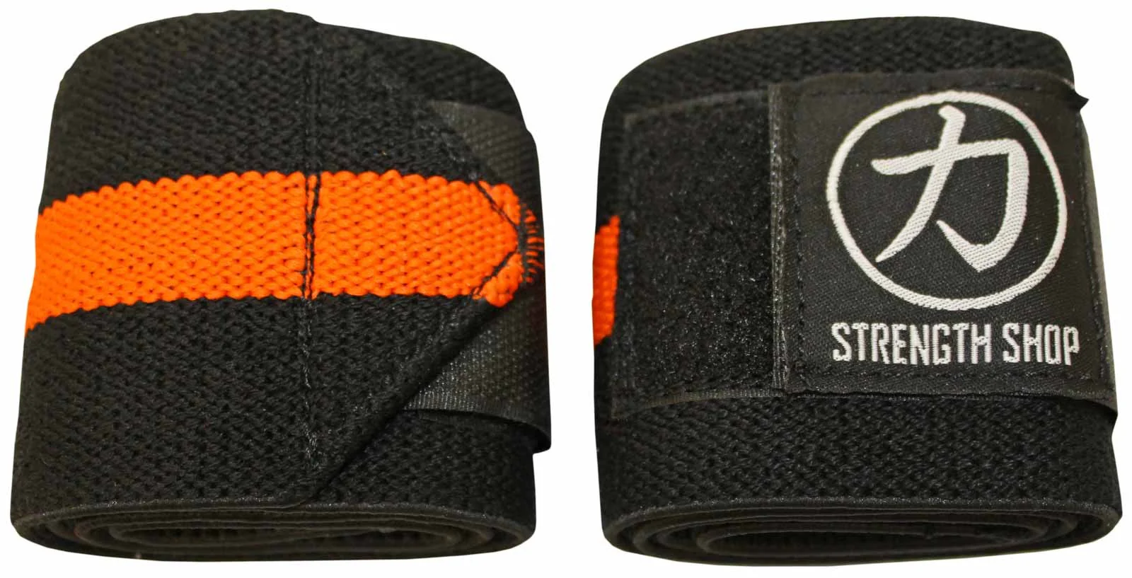 Medium Wrist Wraps - Black/Orange - Image 3