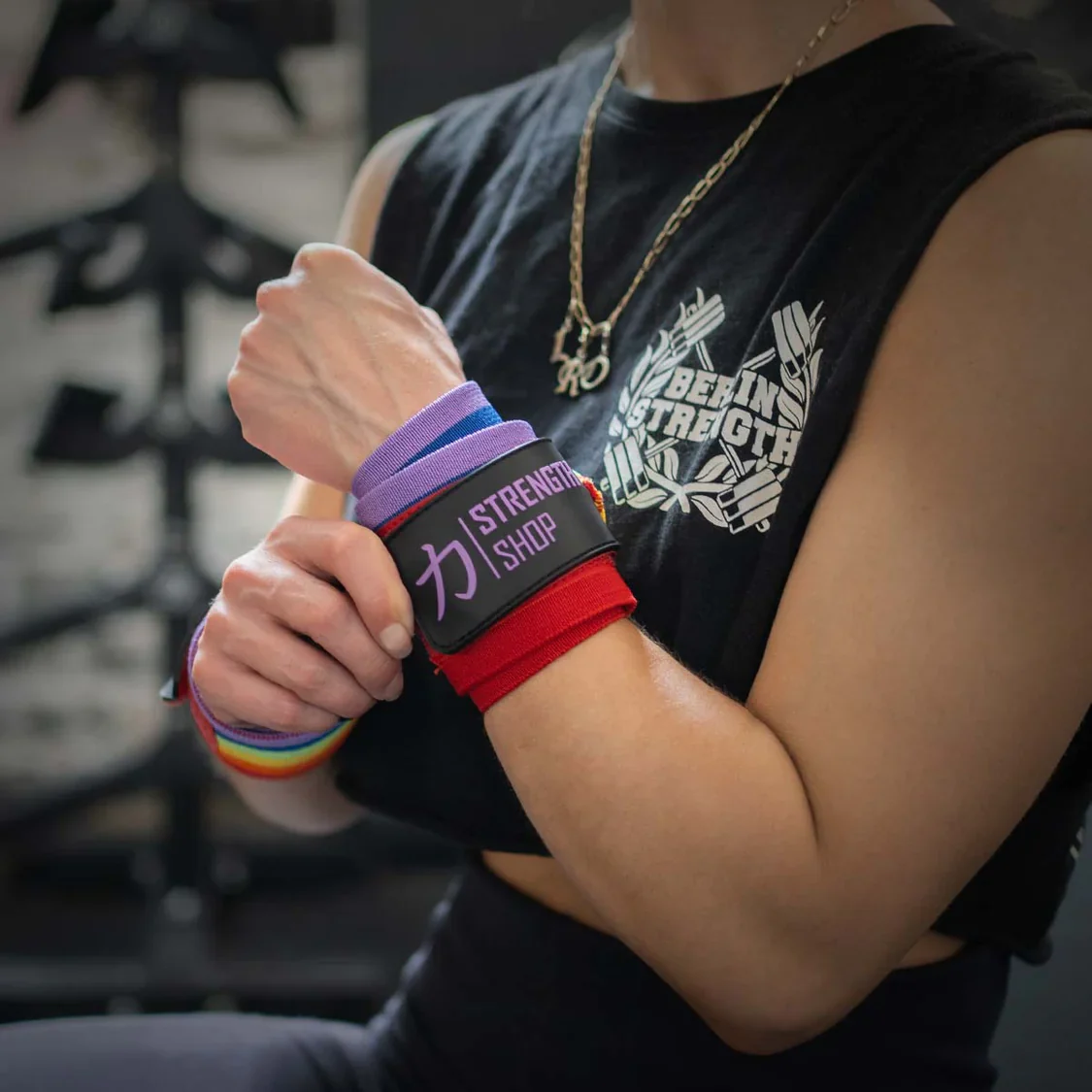 Medium Wrist Wraps - Rainbow - Image 4