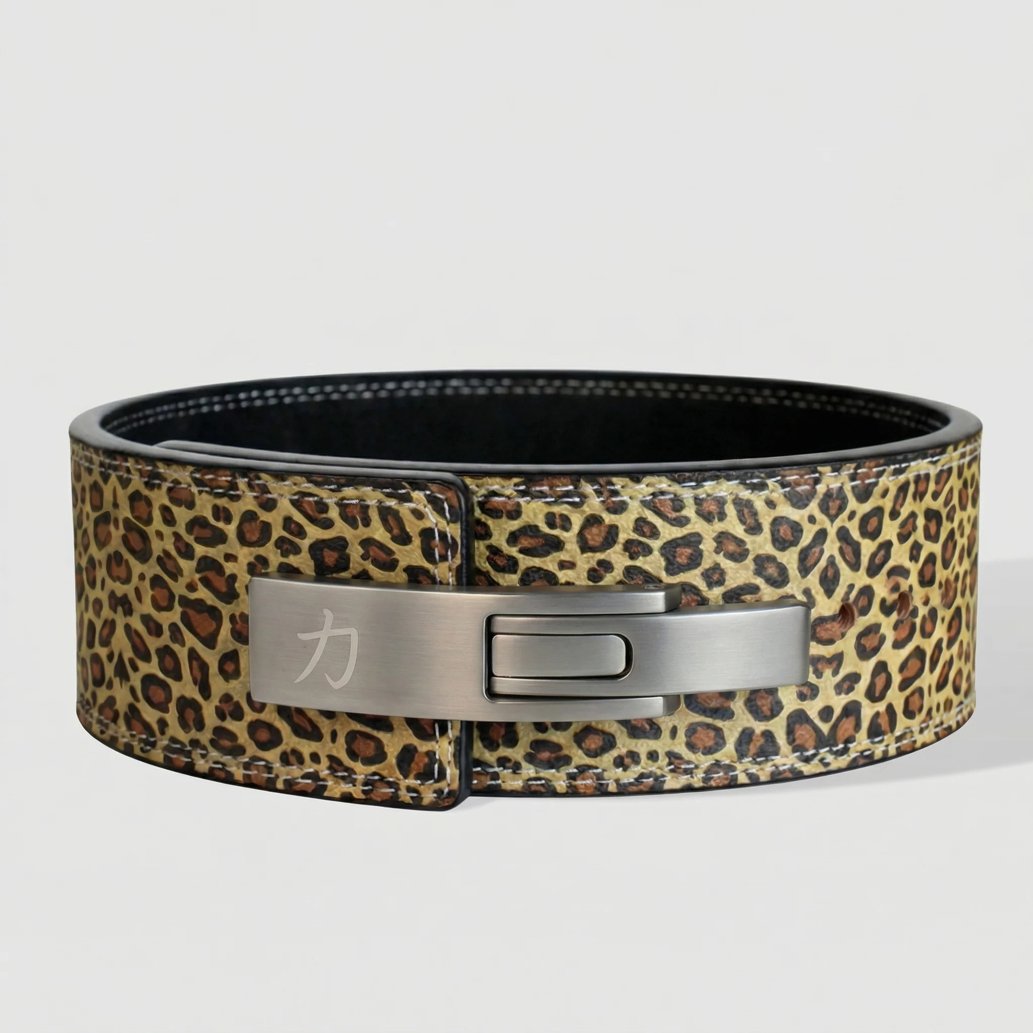 10MM Lever Belt - Leopard Print - Image 6