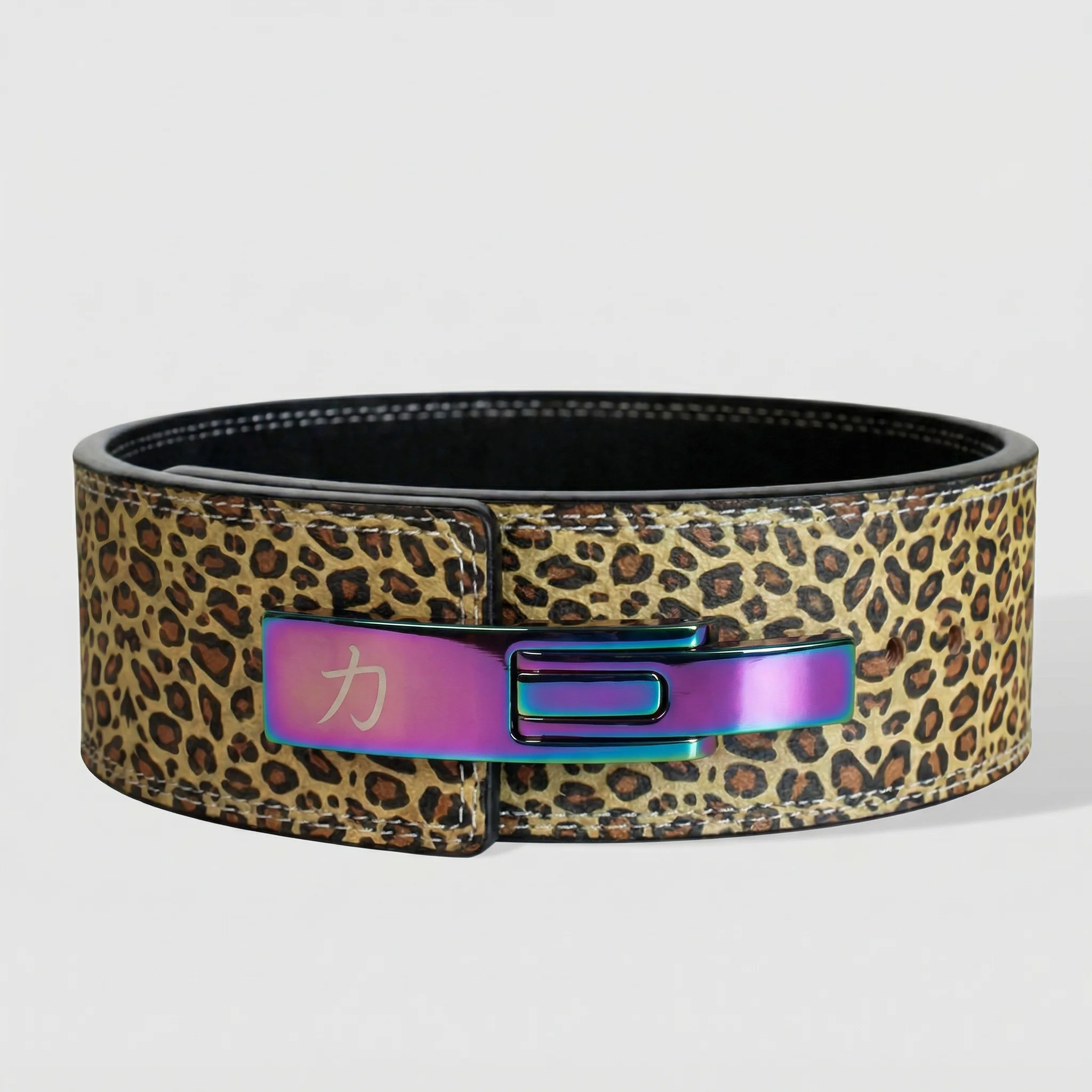 10MM Lever Belt - Leopard Print - Image 7