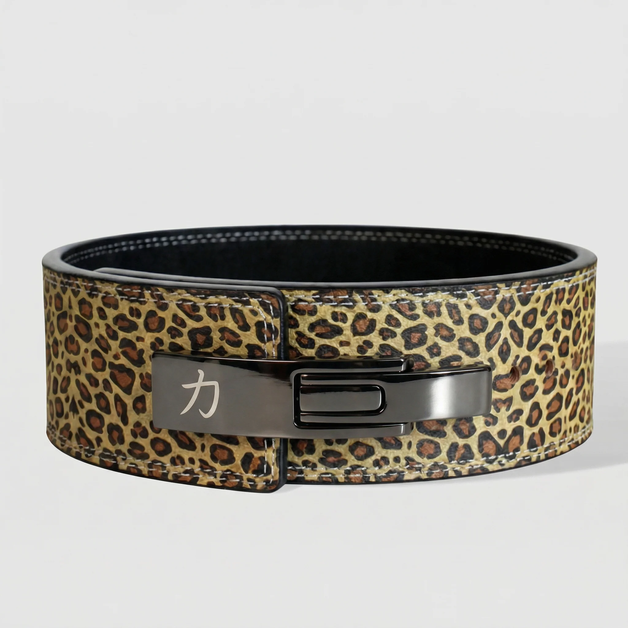 10MM Lever Belt - Leopard Print - Image 9