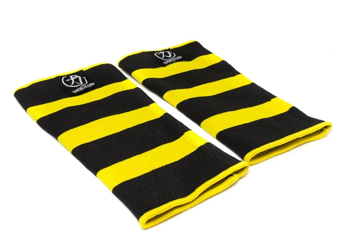 Deadlift Calf Sleeves - Black/Yellow - Image 3