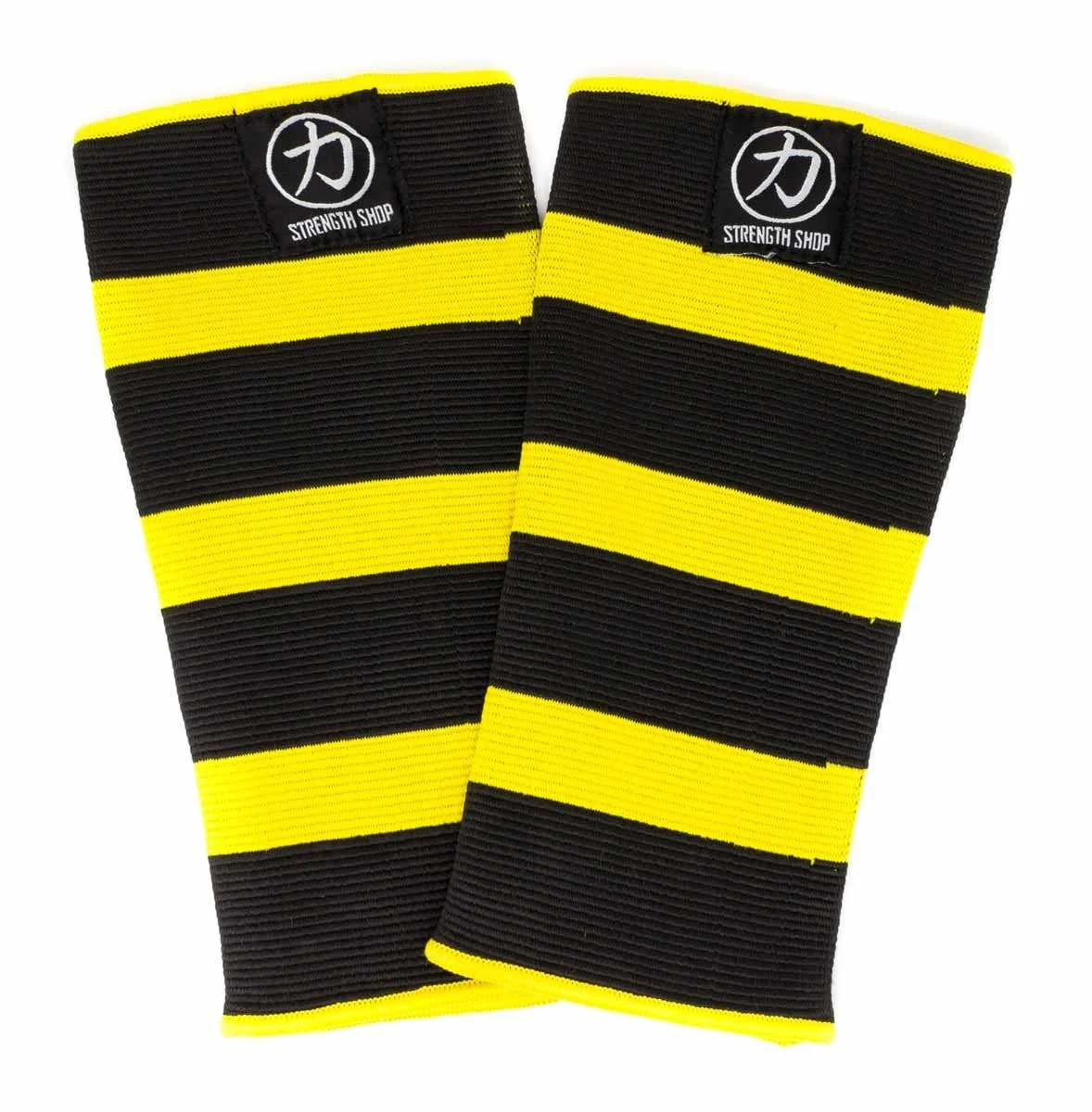 Deadlift Calf Sleeves - Black/Yellow - Image 4